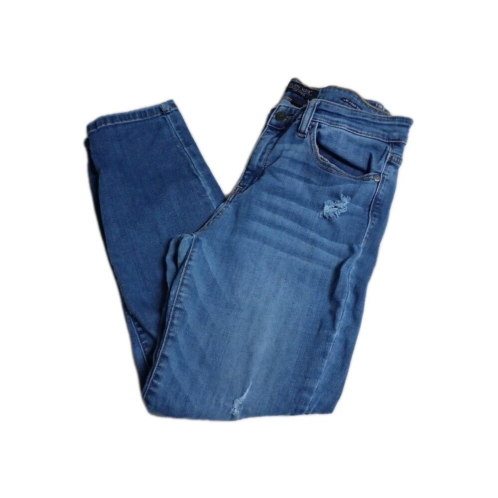 Judy Blue Women’s Relaxed Fit Distressed Jeans Size 13/31 Preppy Casual